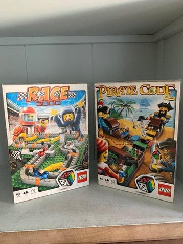 Lego Set - Pirates - Lego Race 3000 (3839) & Lego Games 3840, Nieuw
