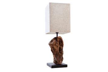 Tafellamp HYPNOTIC 45cm driftwood beige - 19478, Ophalen of Verzenden, Nieuw