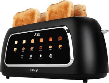 Olvy Broodrooster XL - Lange Sleuven - Timerfunctie - LCD Di, Verzenden, Zo goed als nieuw