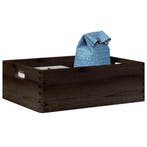 vidaXL Houten kist met handvatten 40x30x13 cm massief, Verzenden, Nieuw