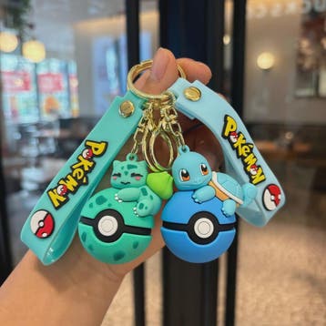 Pokémon Sleutelhanger Set met Pikachu, Eevee & Charmander -