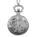 Fako - Zakhorloge - XXL - Parijs - Ø 47mm - Zilverkleurig, Verzenden, Nieuw