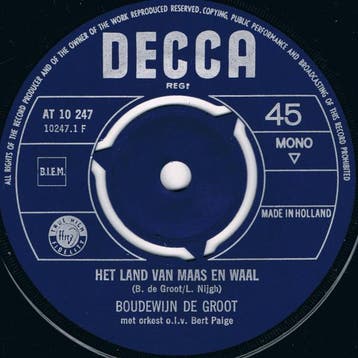 vinyl single 7 inch - Boudewijn de Groot - Het Land Van M..., Cd's en Dvd's, Vinyl Singles, Verzenden, Zo goed als nieuw