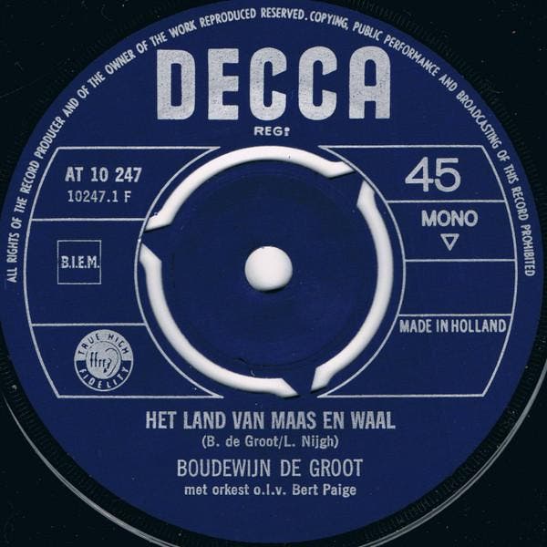 vinyl single 7 inch - Boudewijn de Groot - Het Land Van M..., Cd's en Dvd's, Vinyl Singles, Zo goed als nieuw, Verzenden