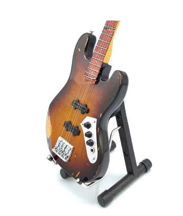 Miniatuur replica Fender Relic basgitaar - Jaco Pastorius, Ophalen of Verzenden, Nieuw, Pop, Beeldje of Miniatuur