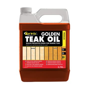 Starbrite Teak Premium Golden Oil 3780 ml, Watersport en Boten, Bootonderdelen, Ophalen of Verzenden, Nieuw, Zeilboot of Motorboot