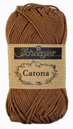 Scheepjes Catona 50 gram - 157 root beer - Katoen Garen, Ophalen of Verzenden, Nieuw