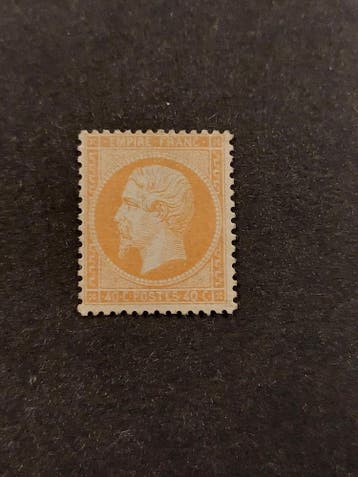 Frankrijk 1862 Yvert 32 Napoleon mooi zegel, Ophalen of Verzenden