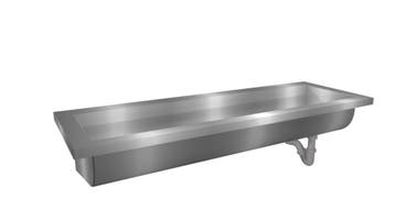 Wastrog Wasbak | RVS | 300(b)x40x24(h) cm HorecaTraders, Verzenden, Nieuw in verpakking
