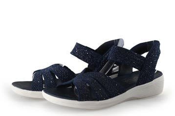 Skechers Sleehakken in maat 40 Blauw, Skechers, Zo goed als nieuw, Schoenen met hoge hakken, Verzenden