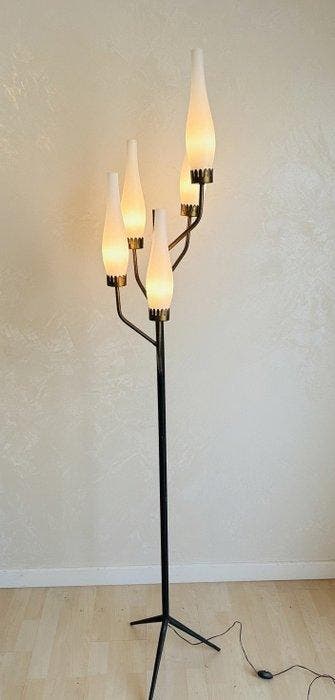 Staande lamp - Metaal, Messing - Stile Stilnovo/Stilux