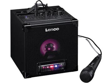Lenco -   Karaoke Bluetoothspeaker Met Microfoon Zwart, Audio, Tv en Foto, Luidsprekers, Overige merken, Verzenden, Overige typen
