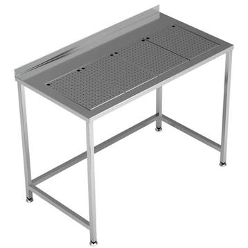 Werktafel | RVS | Lekbak | Achteropstand | Zelfmontage |, Verzenden, Nieuw in verpakking