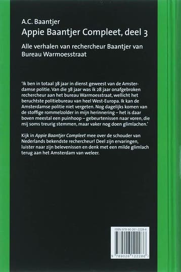 Appie Baantjer Compleet 3 9789026122286 A.C. Baantjer, Boeken, Verzenden, Gelezen, A.C. Baantjer