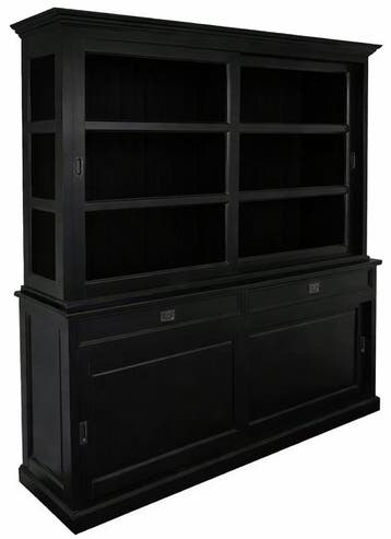 Buffetkast zwart zwart Montfoort 200cm, Ophalen of Verzenden, Nieuw