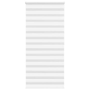 vidaXL Zebra rolgordijn 105x200 cm stofbreedte 100,9cm, Verzenden, Nieuw, Wit