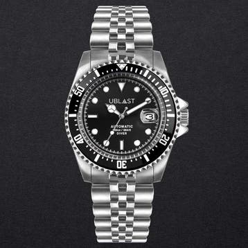 Ublast - Diver 30 ATM - UB3D4411BK - Jubilee Straps - Heren, Nieuw