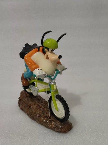 Disney - Beeldje - Goofy on bicycle - Hars, Nieuw