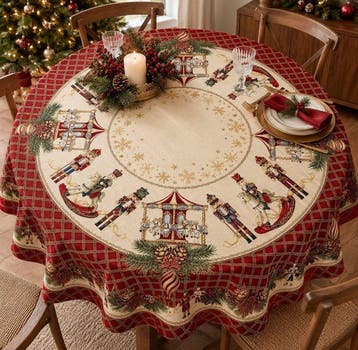 Kerst van andere tijden - Tafelkleed - 140 cm - 140 cm