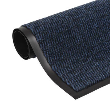 vidaXL Droogloopmat rechthoekig getuft 60x90 cm blauw, Verzenden, Nieuw