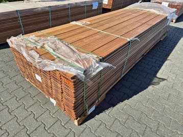 Bangkirai Vlonderplanken per Partij of per Stuk! 8.55 per M!, Ophalen of Verzenden, Nieuw, Hout