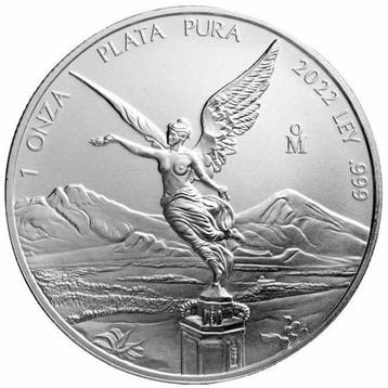 Mexico. 1 Onza 2022 1 Onza Mexican Silver Libertad Coin BU