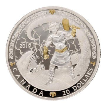 Canada. 20 Dollars 2019 - Thor (Zonder minimumprijs)