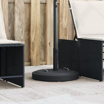 vidaXL Parasolvoet met handgrepen voor stok van Ø38 / 48 mm, Verzenden, Nieuw, Parasolvoet