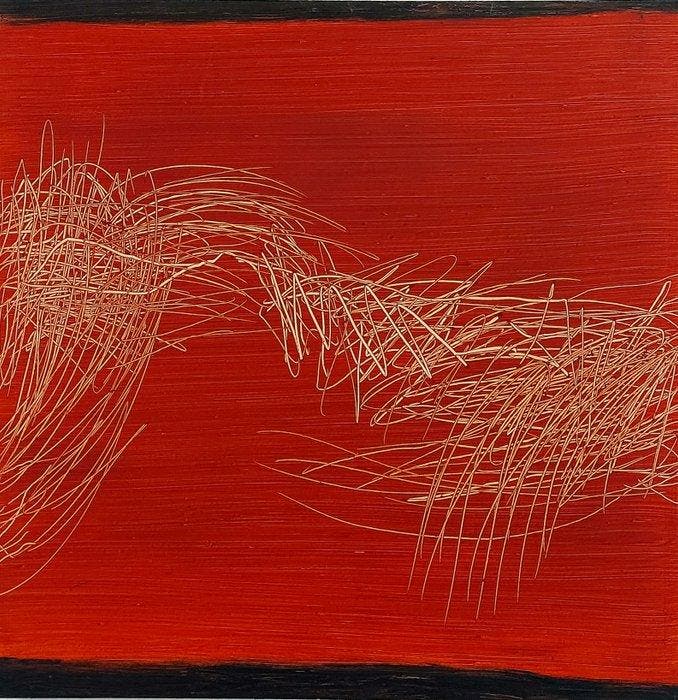 Prof. Jo Bukowski, 1956-2024 - Roter Strom, Antiek en Kunst, Kunst | Schilderijen | Modern