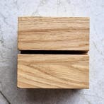 HOCHO Eikenhouten Kaartenhouder 60x60x60 mm – Luxe en Fun., Ophalen of Verzenden, Nieuw
