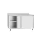 GGM Gastro | Gesloten RVS werktafel ECO - 1200x700mm - met |, Verzenden, Nieuw in verpakking, Meubilair