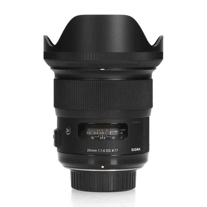 Sigma 24mm f/1.4 DG HSM Art - Nikon F - Groothoeklens, Audio, Tv en Foto, Fotografie | Fotostudio en Toebehoren, Zo goed als nieuw