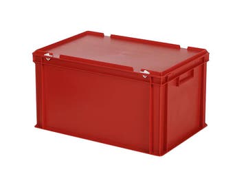 Stapelbak met deksel - 600 x 400 x H 335 mm (versterkte, Ophalen of Verzenden, Nieuw