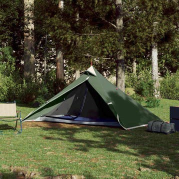 vidaXL Hangende tipi tent 1-persoons waterdicht groen, Caravans en Kamperen, Tenten, Verzenden, Nieuw, Tot en met 2