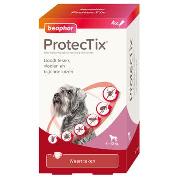 Beaphar ProtecTix® hond 4-10kg 4 pipetten, Verzenden