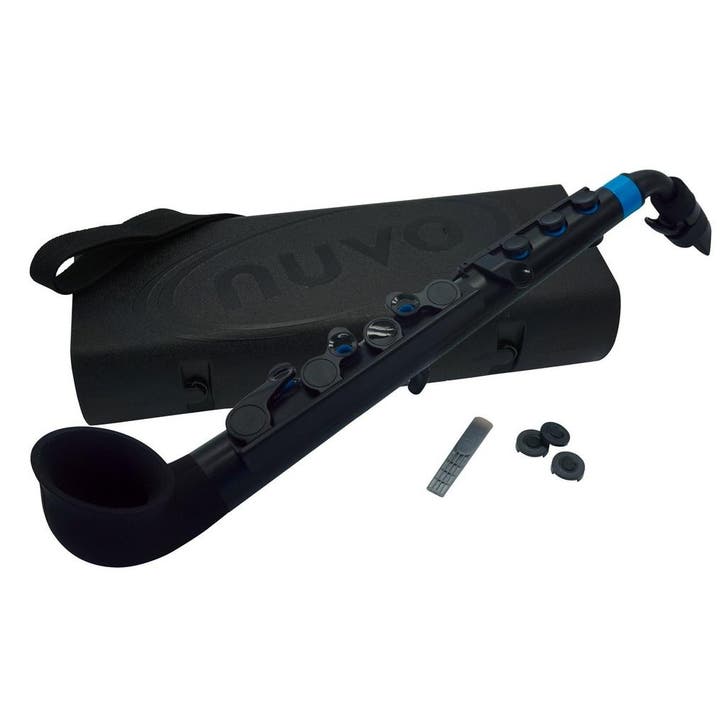NUVO jSAX 2.0 zwart-blauw saxofoon in C lichtgewicht met, Muziek en Instrumenten, Blaasinstrumenten | Saxofoons, Nieuw, Ophalen of Verzenden