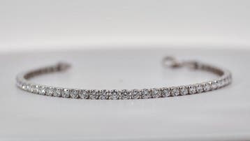 Zonder minimumprijs - Armband - 14 karaat Witgoud - 4.60ct., Nieuw
