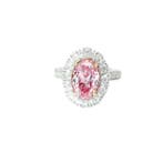 Ring - 18 karaat Witgoud - 2.91ct. tw. Roze Diamant, Nieuw