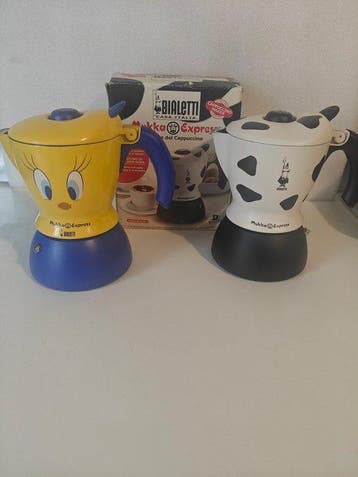 Bialetti - Koffiepot (2) - Aluminium - Bialetti Mukka, Antiek en Kunst