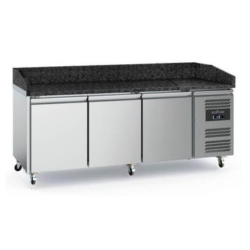 Ecofrost Pizzawerkbank 3 Deurs | 580L | Geforceerd | Wielen, Ophalen of Verzenden, Nieuw