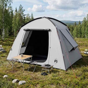 vidaXL Huisje Tent met dak Wit Blackout 210 x 210 x 138 cm, Verzenden, Nieuw, Tot en met 2