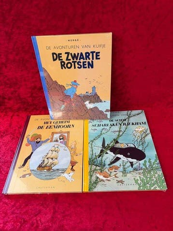Kuifje - De zwarte rotsen e 2 andere - 3 Album, Nieuw