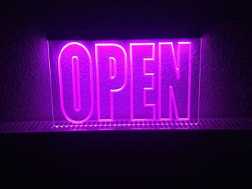 OPEN neon bord lamp LED verlichting reclame lichtbak #11 *PA, Verzenden, Nieuw in verpakking
