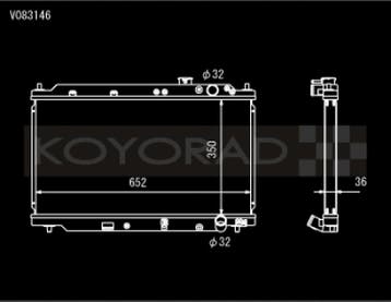 Koyo 94-01 Acura Integra (MT w/ Showa/Denso OEM) Radiator, Ophalen of Verzenden, Nieuw