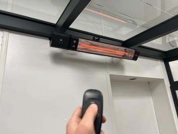 Hyundai Terras /Patio verwarming 2400 W Instelbare standen, Elektrisch, Waterbestendig, Nieuw, Ophalen of Verzenden