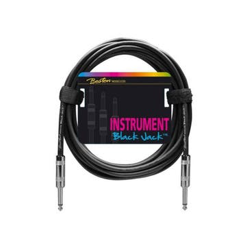Boston GC-220-1 black jack instrument kabel 1 meter, Ophalen of Verzenden, Nieuw