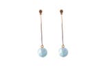 Oorbellen - 9 kt. Roségoud - 20.00ct. tw. Aquamarijn -, Nieuw