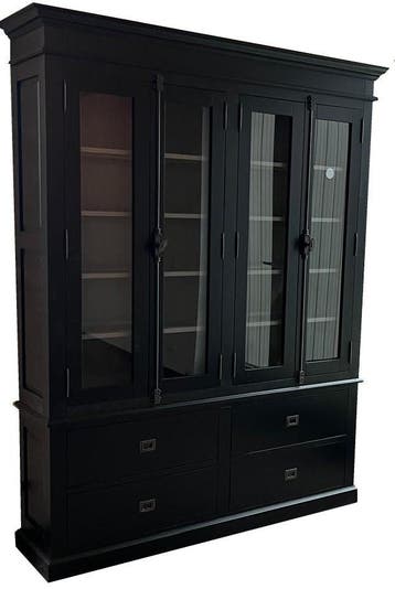 Buffetkast zwart - grijs Zeist 180cm, Ophalen of Verzenden, Nieuw