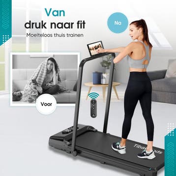 TibaGoods Loopband Inklapbaar 1 t/m 8 km/h - Hardloopband -, Ophalen of Verzenden, Zo goed als nieuw