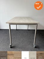 Ahrend - Move-it - verrijdbare vergadertafel 160x80 - bladkl, Vergader- of Presentatieruimte, Ophalen of Verzenden, Gebruikt, Tafel
